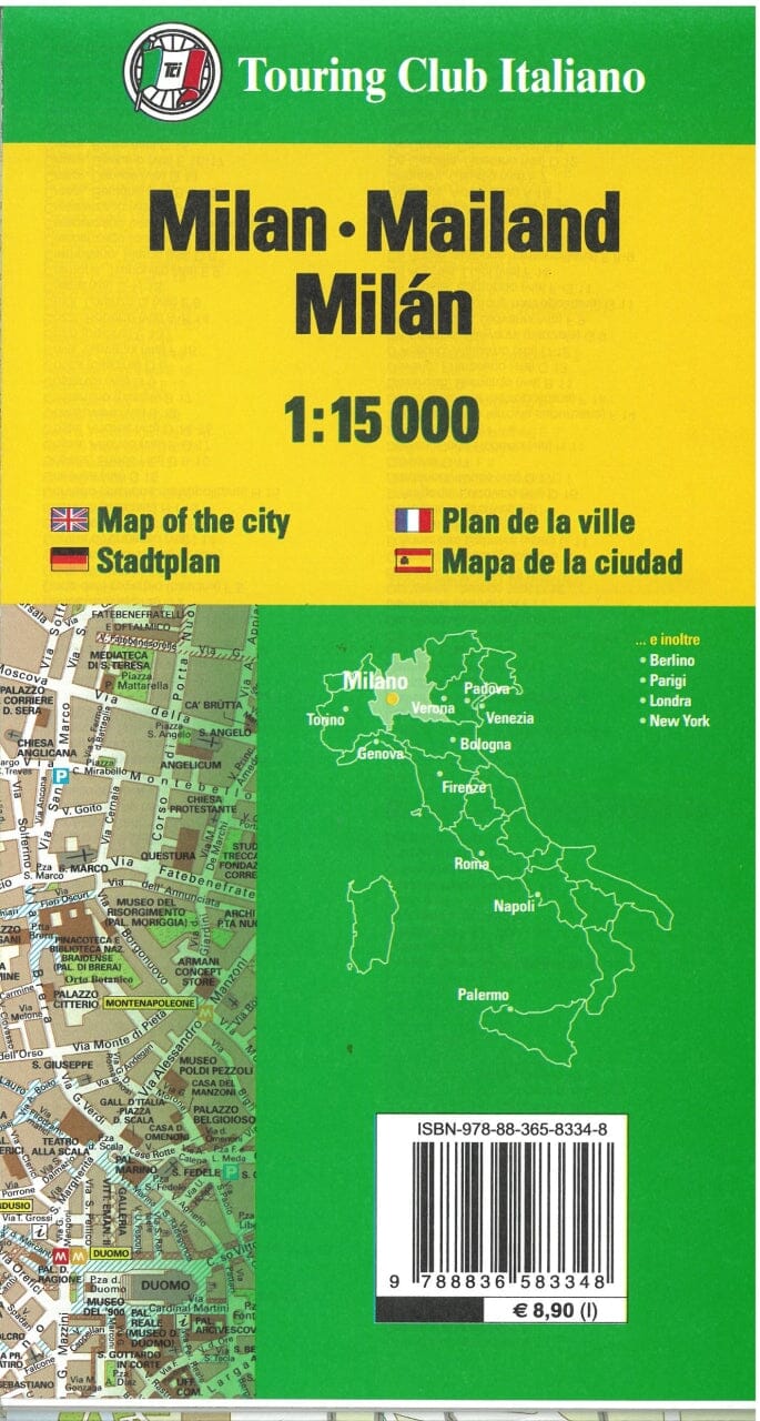Plan de ville - Milan | Touring Club Italiano plan de ville Touring Club Italiano 