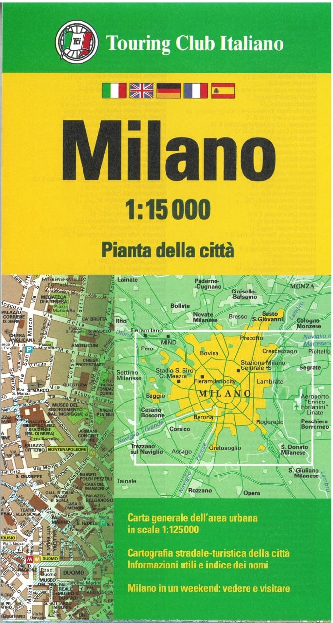 Plan de ville - Milan | Touring Club Italiano plan de ville Touring Club Italiano 