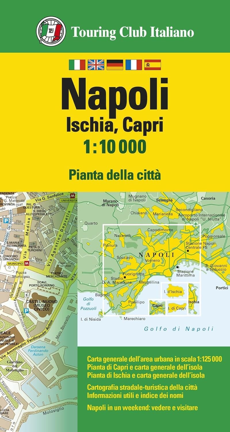 Plan de ville - Naples (Italie) | Touring Club Italiano plan de ville Touring Club Italiano