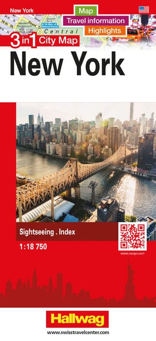 Plan de ville - New York | Hallwag - 3 in 1 City maps plan de ville Hallwag