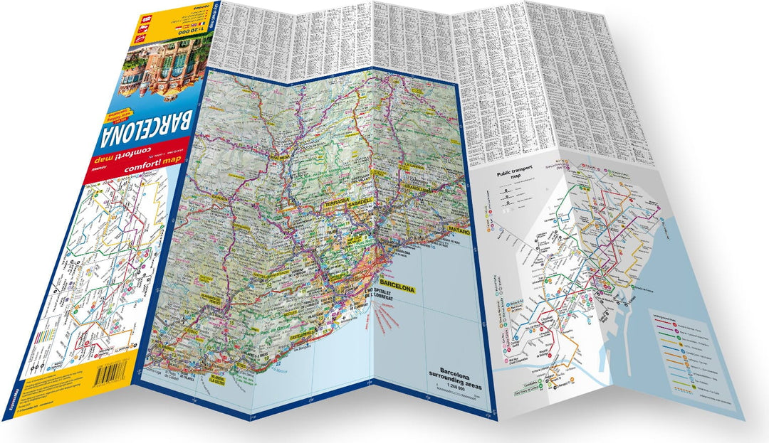 Plan de ville plastifié - Barcelone | Express Map carte pliée Express Map 