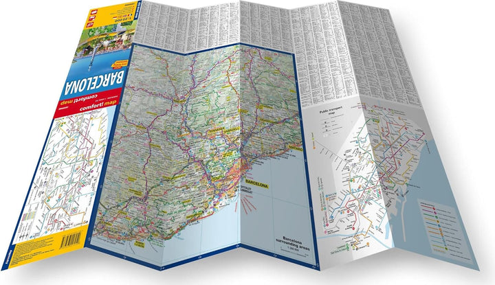 Plan de ville plastifié - Barcelone | Express Map plan de ville Express Map 