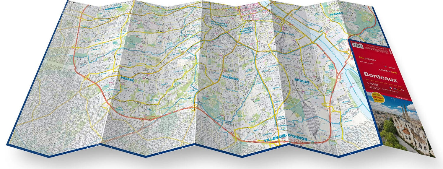 Plan de ville plastifié - Bordeaux | Express Map plan de ville Express Map 
