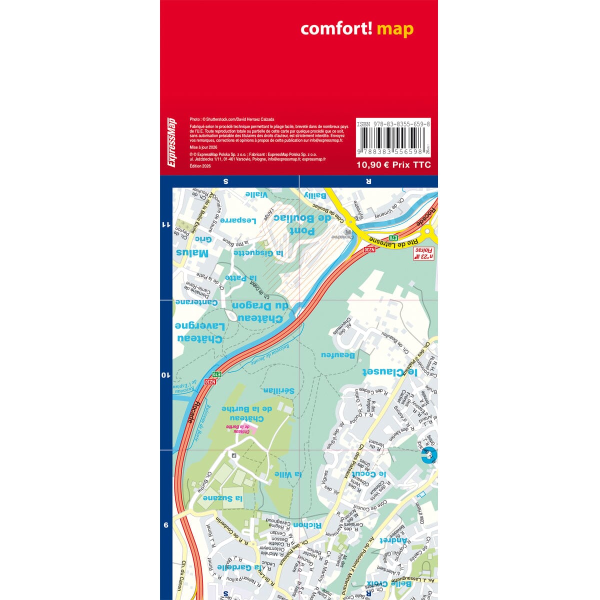 Plan de ville plastifié - Bordeaux | Express Map plan de ville Express Map 