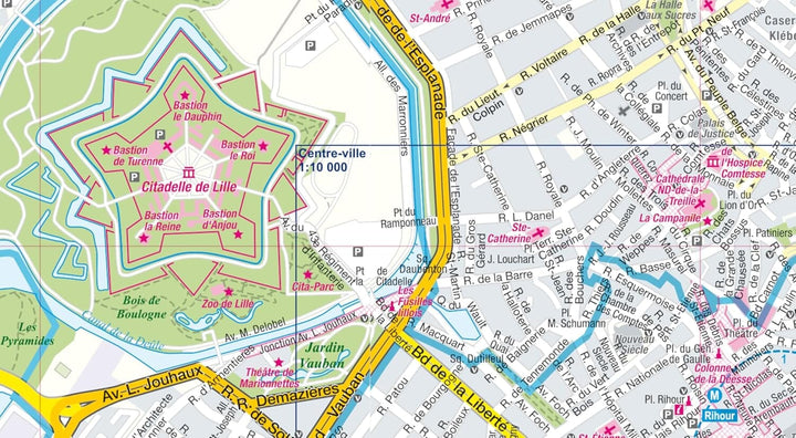 Plan de ville plastifié - Lille | Express Map plan de ville Express Map 