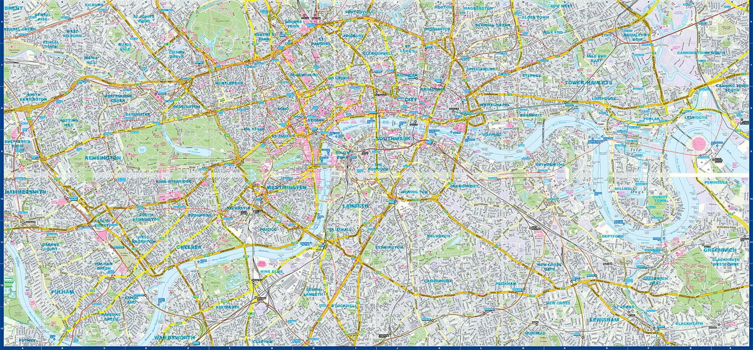 Plan de ville plastifié - Londres | Express Map plan de ville Express Map