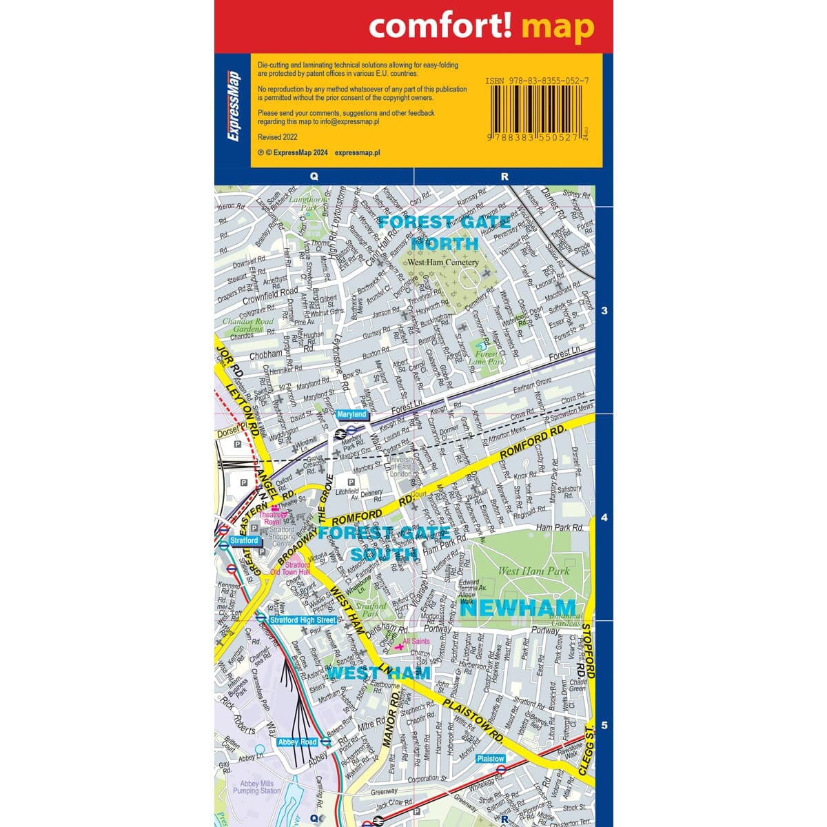 Plan de ville plastifié - Londres | Express Map plan de ville Express Map