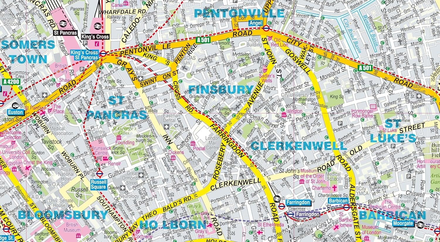 Plan de ville plastifié - Londres | Express Map plan de ville Express Map 