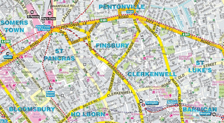 Plan de ville plastifié - Londres | Express Map plan de ville Express Map 