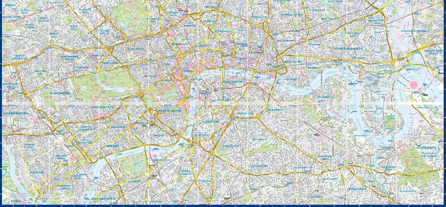 Plan de ville plastifié - Londres | Express Map plan de ville Express Map 
