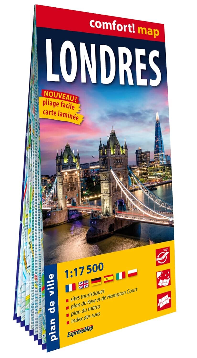 Plan de ville plastifié - Londres | Express Map plan de ville Express Map 