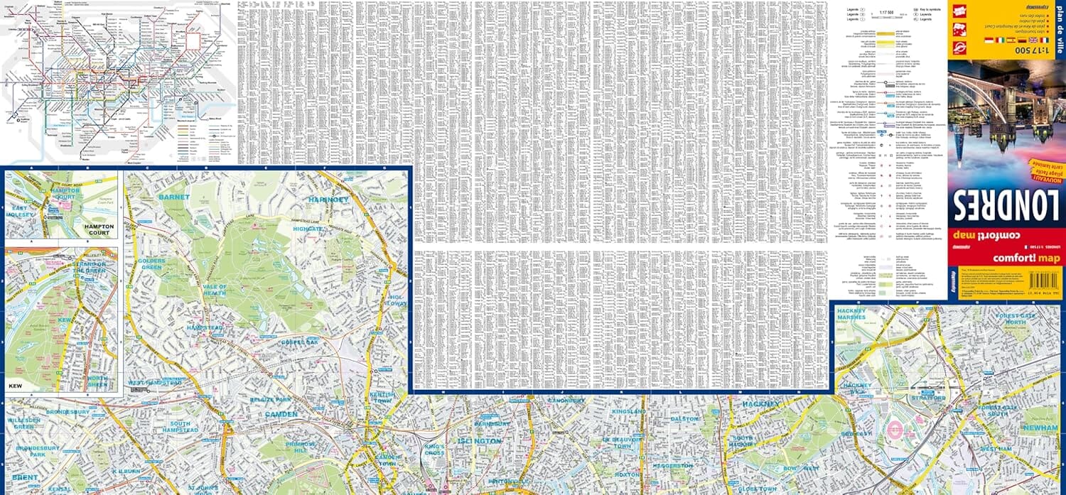 Plan de ville plastifié - Londres | Express Map plan de ville Express Map 