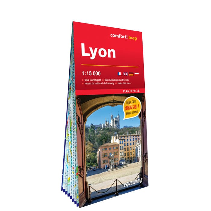 Plan de ville plastifié - Lyon | Express Map plan de ville Express Map 