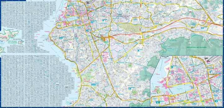 Plan de ville plastifié - Marseille | Express Map plan de ville Express Map 