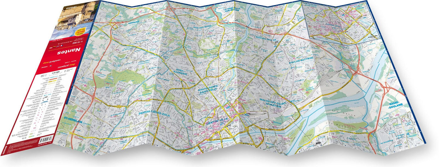 Plan de ville plastifié - Nantes | Express Map plan de ville Express Map 