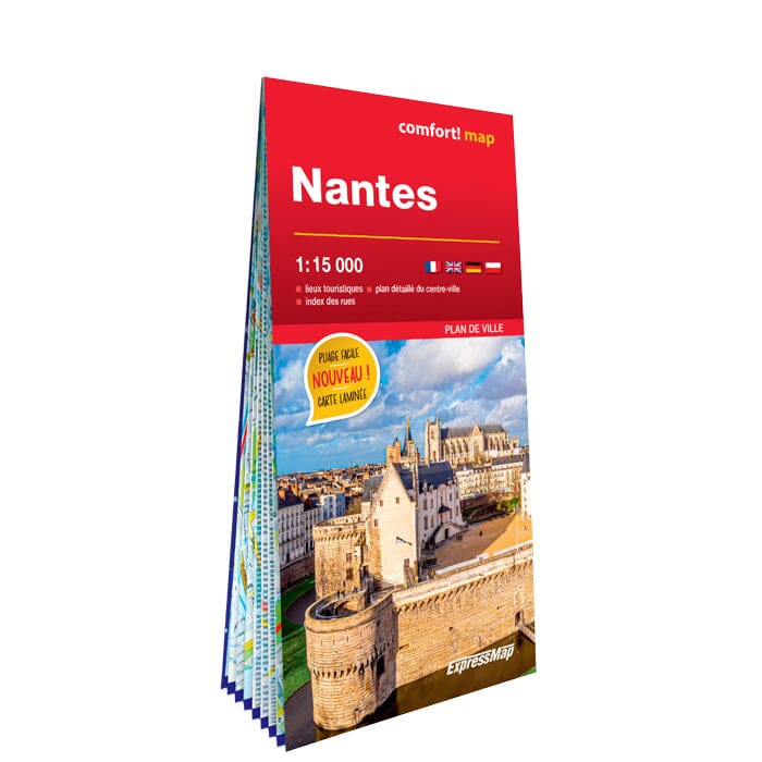 Plan de ville plastifié - Nantes | Express Map plan de ville Express Map 