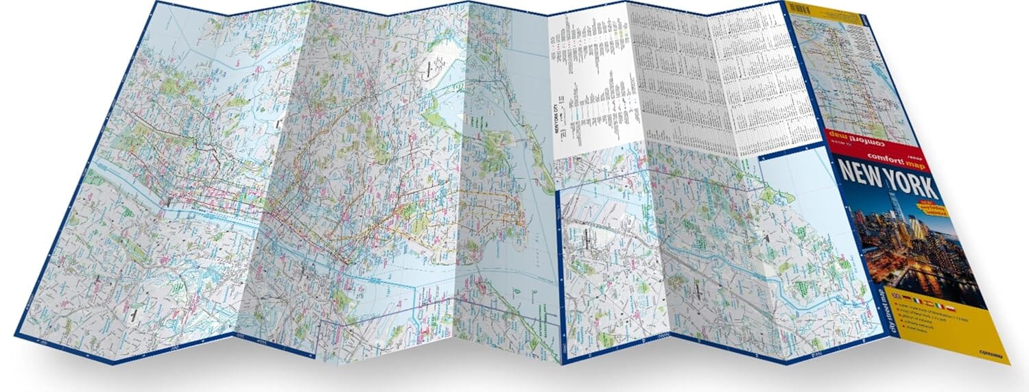 Plan de ville plastifié - New York | Express Map plan de ville Express Map