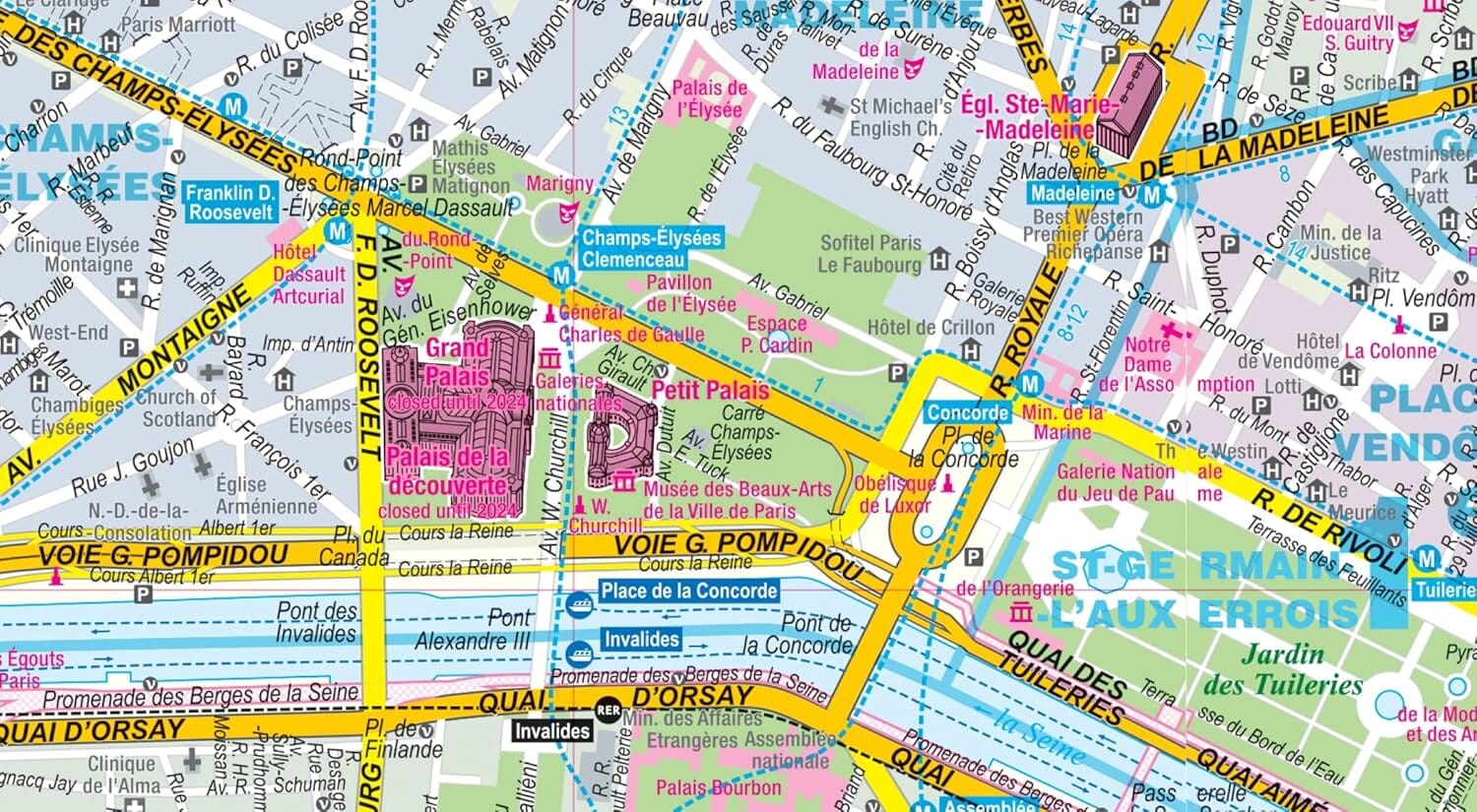 Plan de ville plastifié - Paris | Express Map plan de ville Express Map
