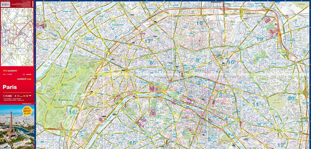 Plan de ville plastifié - Paris | Express Map carte pliée Express Map 