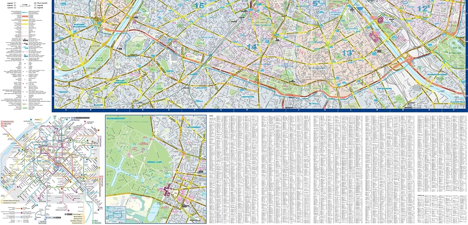 Plan de ville plastifié - Paris | Express Map plan de ville Express Map