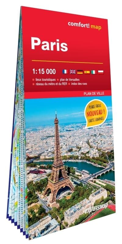 Plan de ville plastifié - Paris | Express Map carte pliée Express Map 