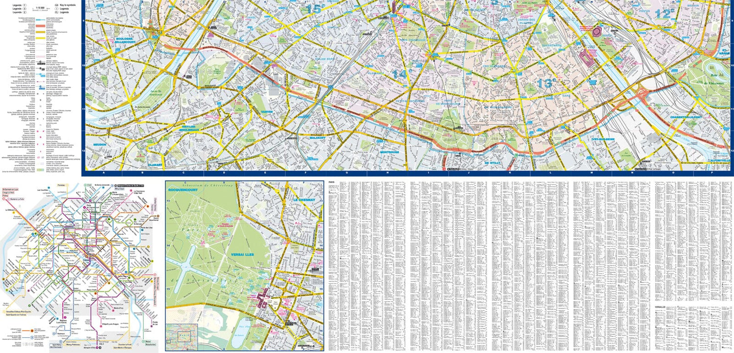 Plan de ville plastifié - Paris | Express Map plan de ville Express Map 