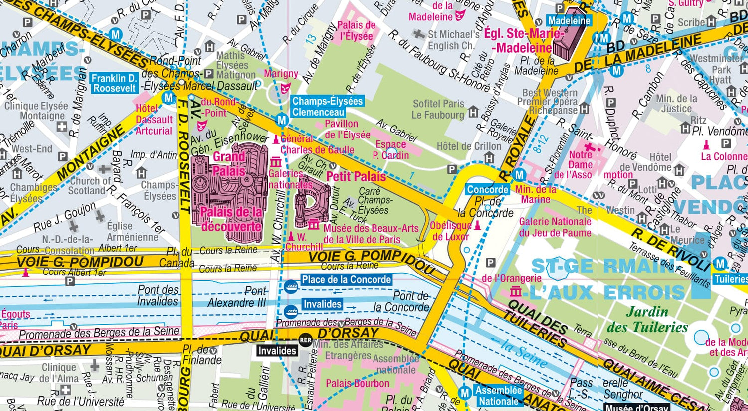 Plan de ville plastifié - Paris | Express Map plan de ville Express Map 