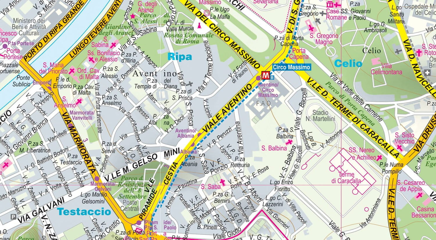 Plan de ville plastifié - Rome/ Vatican Ville | Express Map plan de ville Express Map