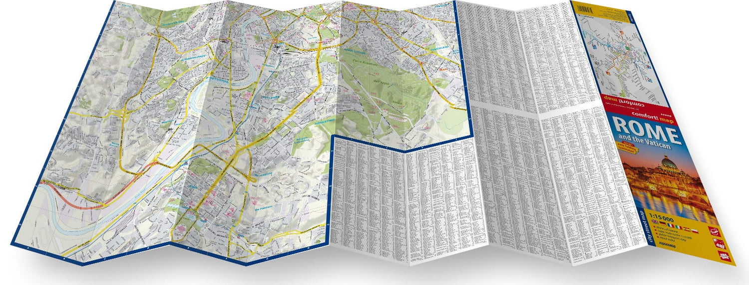Plan de ville plastifié - Rome/ Vatican Ville | Express Map plan de ville Express Map