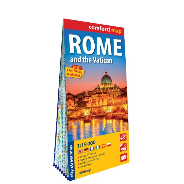 Plan de ville plastifié - Rome/ Vatican Ville | Express Map carte pliée Express Map 