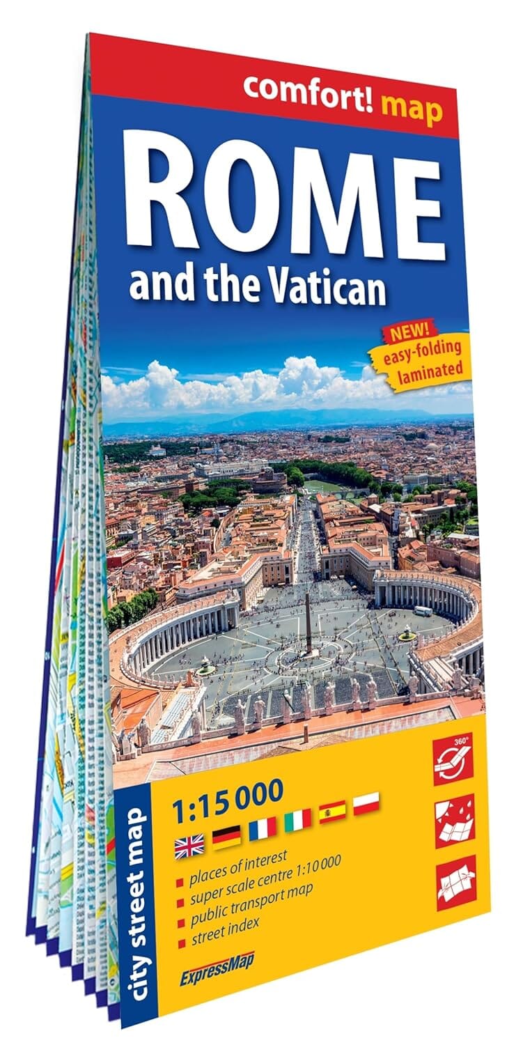 Plan de ville plastifié - Rome/ Vatican Ville | Express Map plan de ville Express Map 