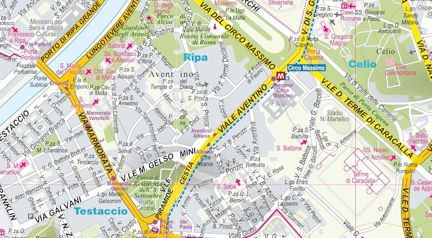 Plan de ville plastifié - Rome/ Vatican Ville | Express Map plan de ville Express Map 