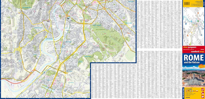 Plan de ville plastifié - Rome/ Vatican Ville | Express Map plan de ville Express Map 