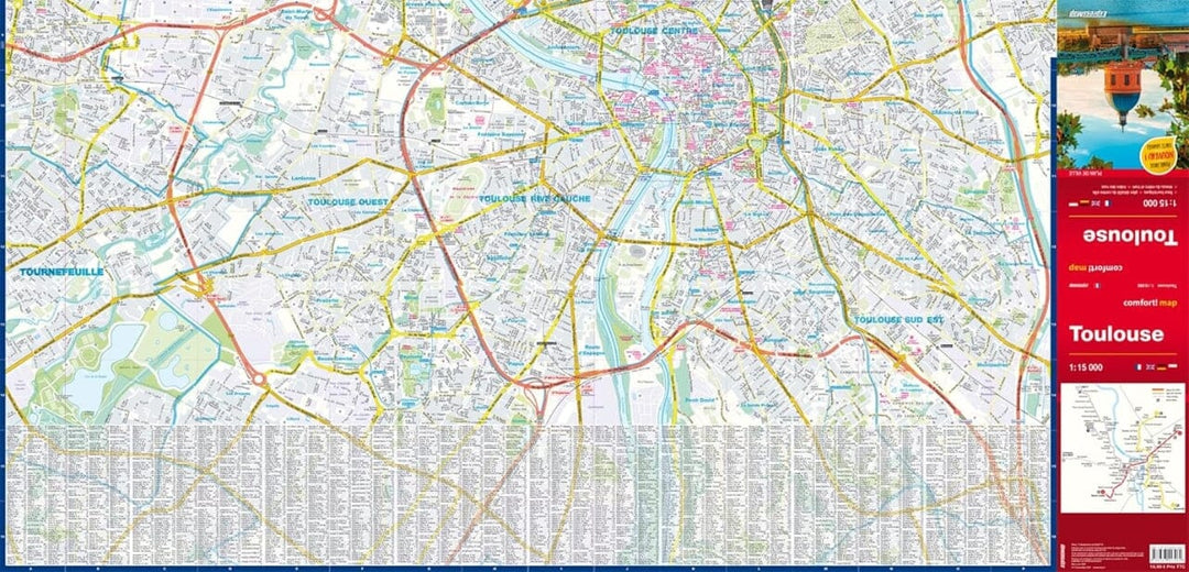 Plan de ville plastifié - Toulouse | Express Map carte pliée Express Map 