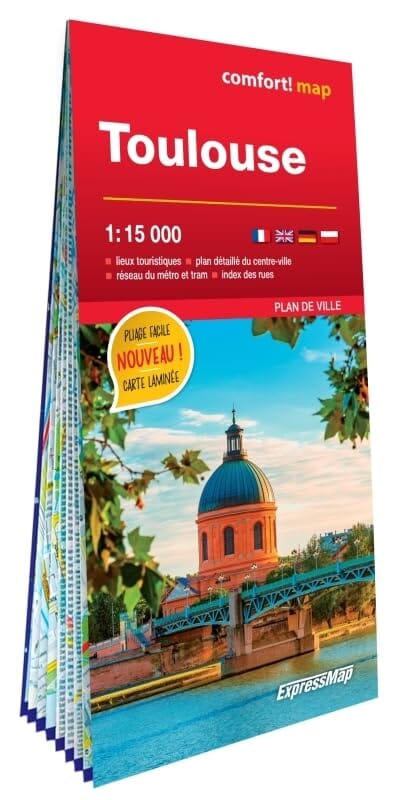 Plan de ville plastifié - Toulouse | Express Map carte pliée Express Map 