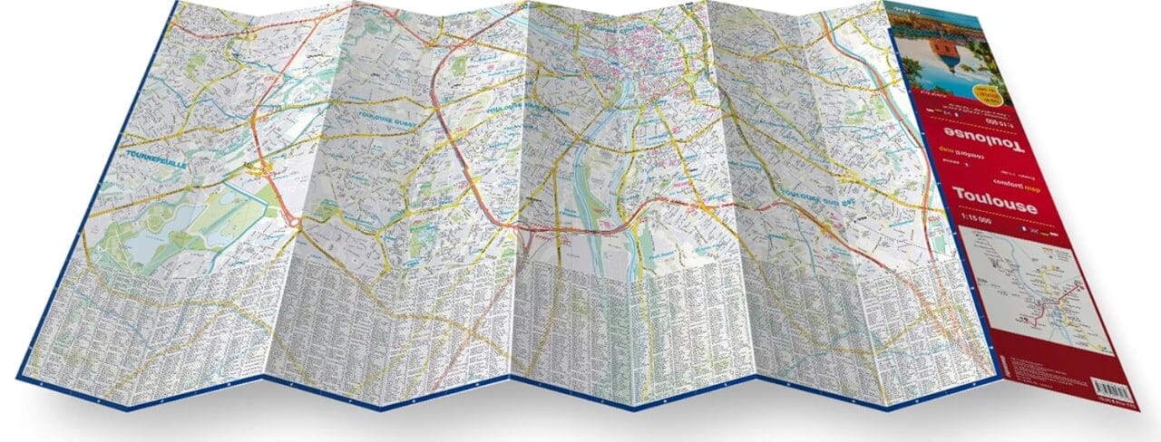 Plan de ville plastifié - Toulouse | Express Map plan de ville Express Map