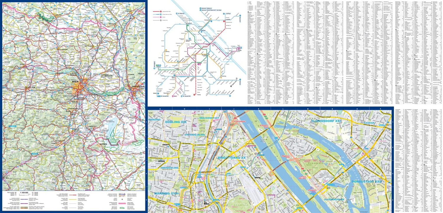 Plan de ville plastifié - Vienne | Express Map plan de ville Express Map