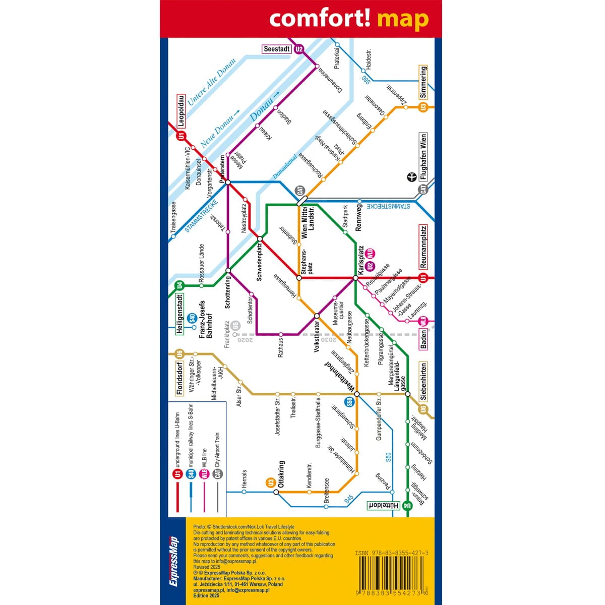 Plan de ville plastifié - Vienne | Express Map plan de ville Express Map