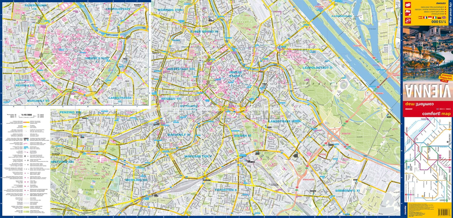 Laminated City Map Vienna Express Map Cartovia laminated-city-map-vienna-express-map-cartovia