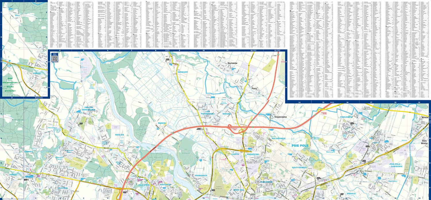 Plan de ville plastifié - Wroclaw (Pologne) | Express Map plan de ville Express Map 