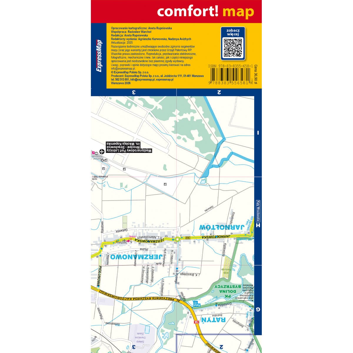Plan de ville plastifié - Wroclaw (Pologne) | Express Map plan de ville Express Map 