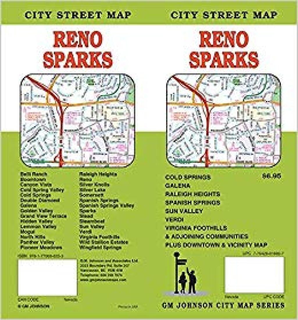 Plan de ville - Reno et Sparks (Nevada) | GM Johnson plan de ville GM Johnson