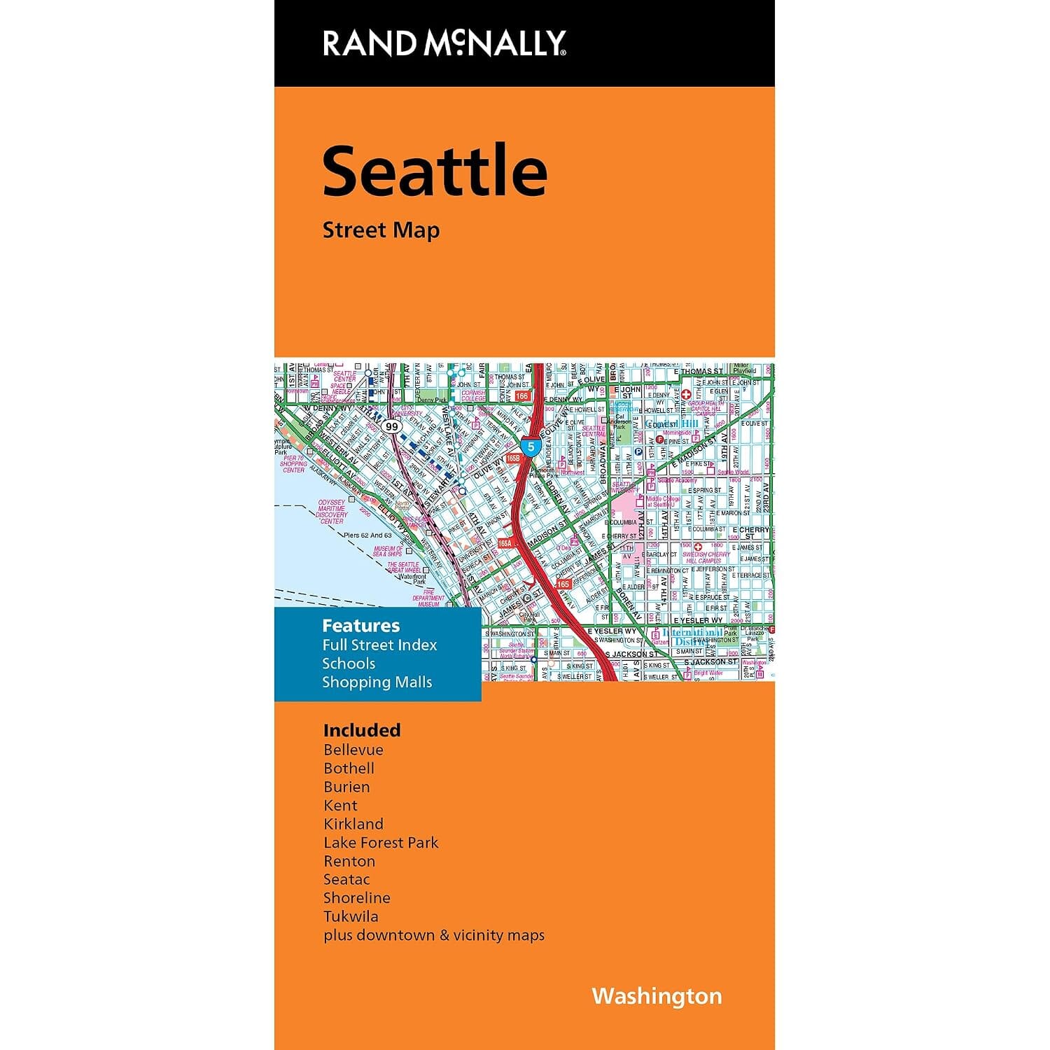 Plan de ville - Seattle, Washington| Rand McNally plan de ville Rand McNally 