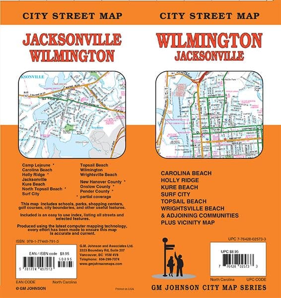 Plan de ville - Wilmington / Jacksonville (Caroline du Nord) | GM Johnson plan de ville GM Johnson 