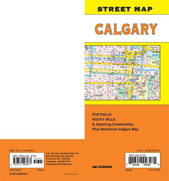Plan des rues - Calgary (Alberta) | GM Johnson plan de ville GM Johnson 