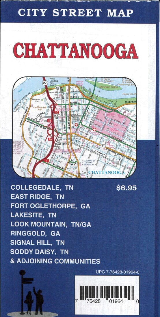 Plan des rues - Chattanooga (Tennessee) | GM Johnson plan de ville GM Johnson Default Title