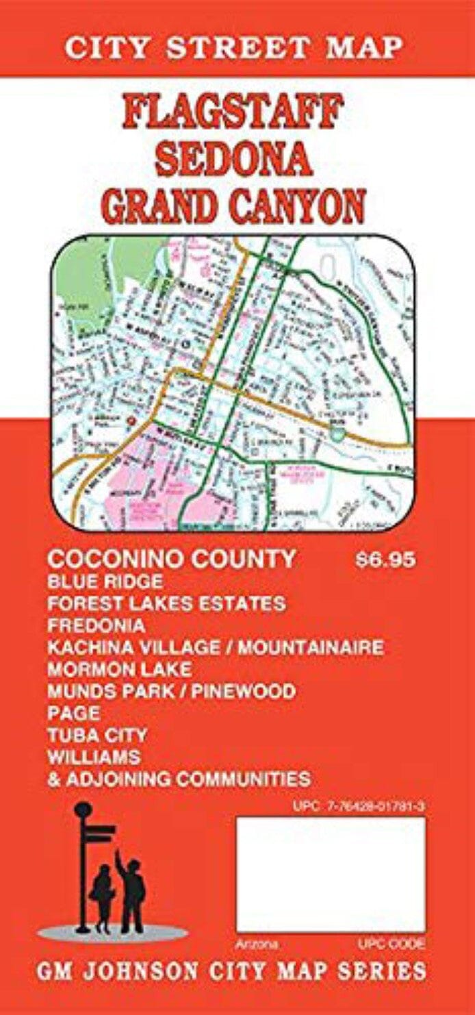 Plan des rues - Flagstaff, Sedona, Grand Canyon (Arizona) | GM Johnson plan de ville GM Johnson Default Title