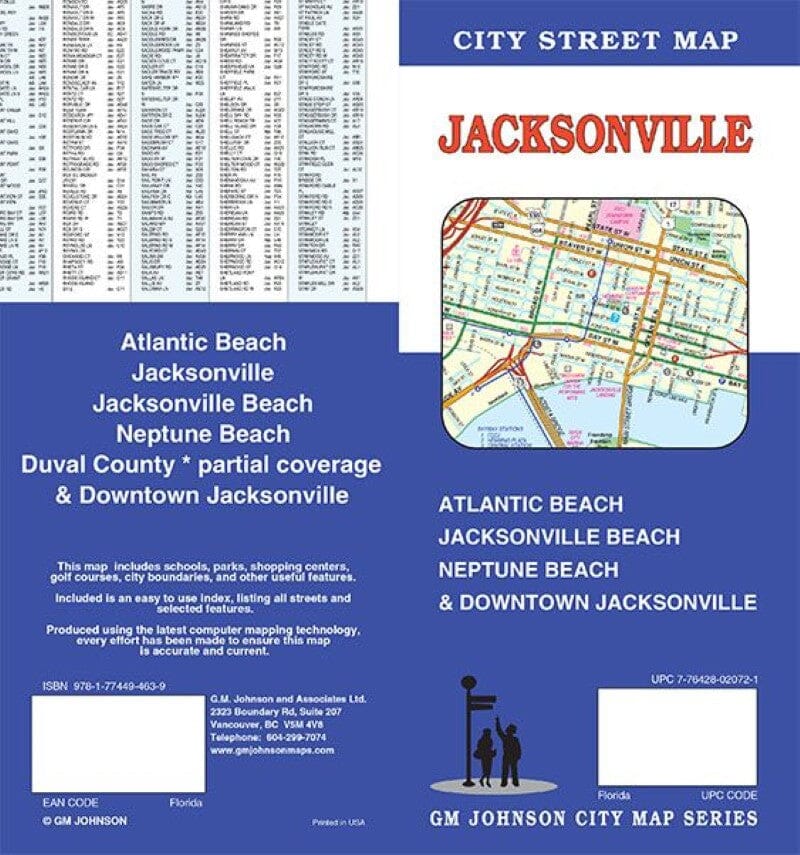 Plan des rues - Jacksonville | GM Johnson plan de ville GM Johnson Default Title