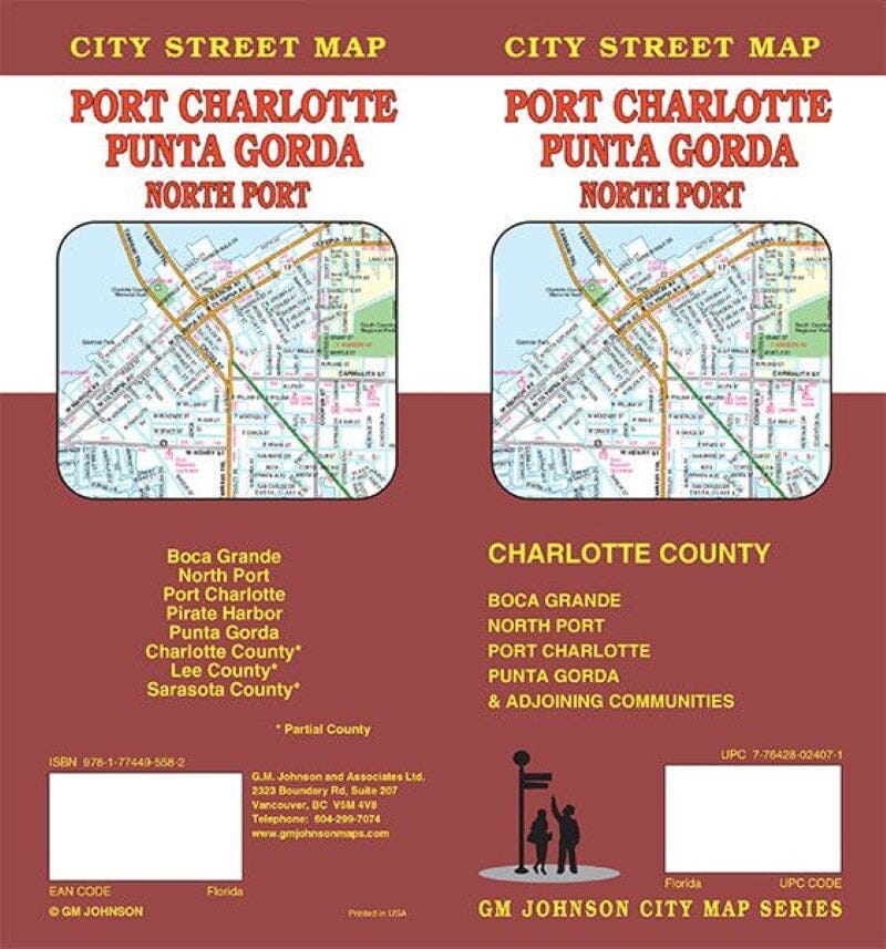 Plan des rues - Port Charlotte, Punta Gorda, Port Nord | GM Johnson plan de ville GM Johnson Default Title