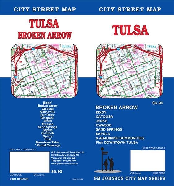 Plan des rues - Tulsa, Oklahoma City | GM Johnson plan de ville GM Johnson